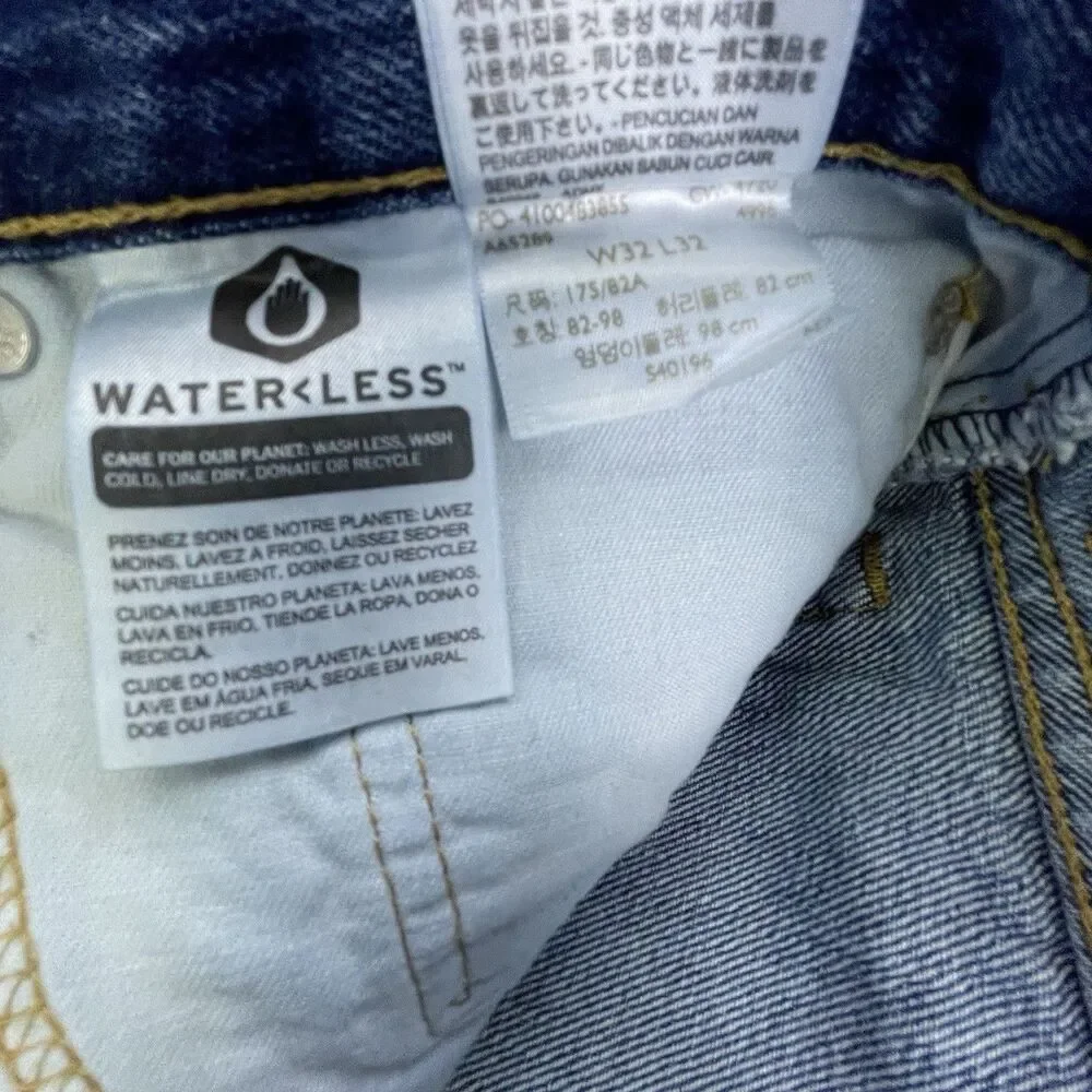 Levi's 517 Bootcut Jeans Men's 32x32 Blue Denim Cotton Western Workwear
